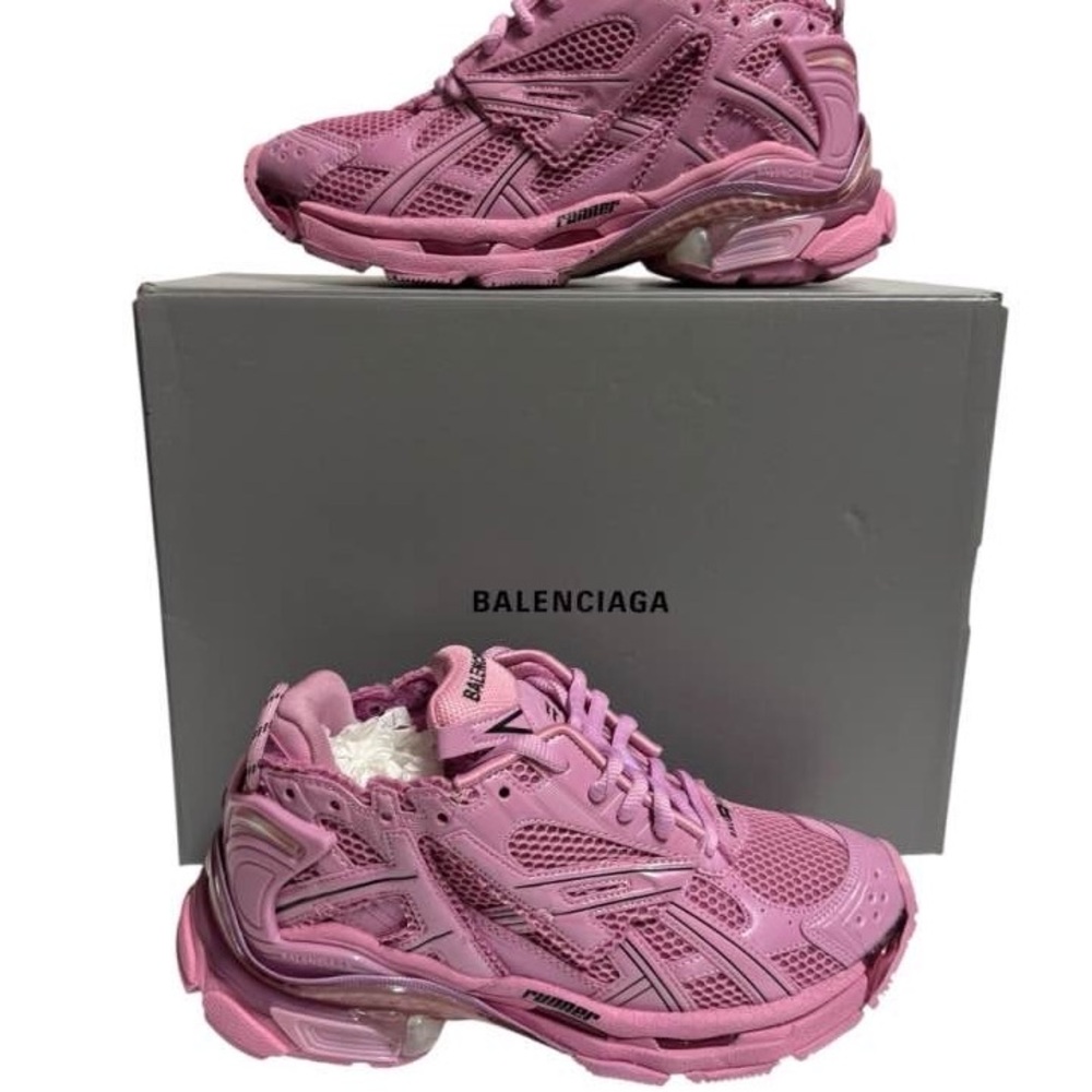 Balenciaga Runner Track Sneakers Low Pink Size 9